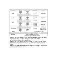 Load image into Gallery viewer, Digital Multimeter Details