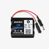WATTNINE® 12V 2200mAh Rechargeable Lithium Battery Pack with Warranty for GPS, CCTV, Industrial and Commercial Application