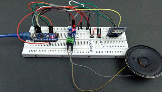 Arduino Music Player with Audio Amplifier Using LM386
