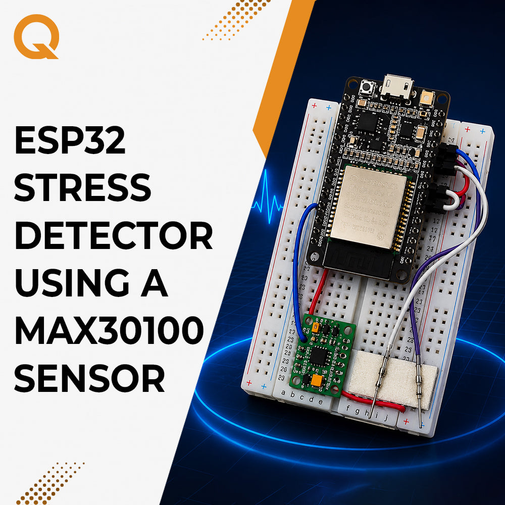 ESP32 based Stress Detector with MAX30100 Heart Rate Sensor|Full Guide ...