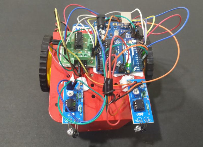 Line Follower Robot using Arduino Uno - Project with Code, Circuit ...