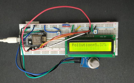 IoT Based Air Pollution Monitoring using NodeMCU and MQ135 Gas Sensor