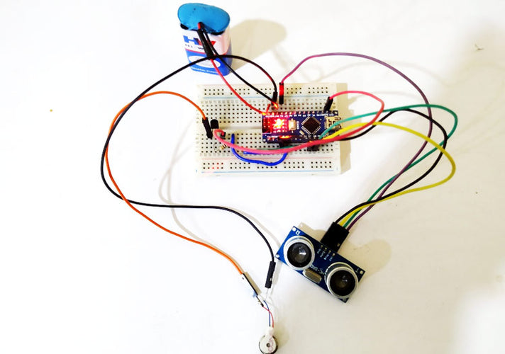 DIY Smart Blind Stick using Arduino and Ultrasonic Sensor