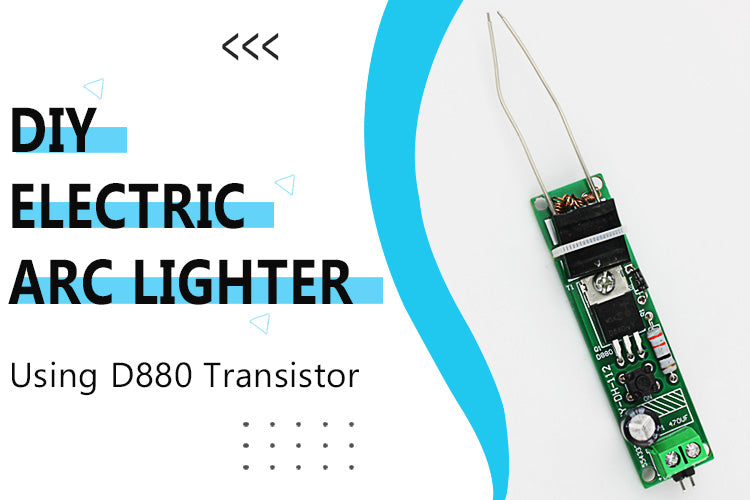 Build DIY Electric Arc Lighter using D880 Transistor