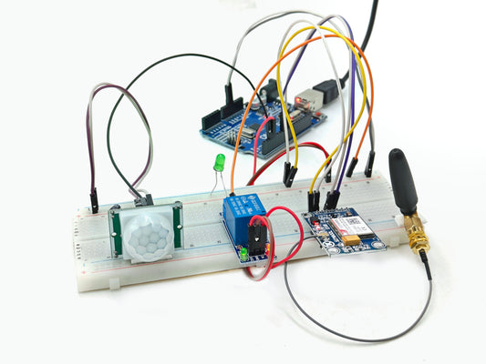 Smart Motion-Activated Lighting and SMS Alert System using Arduino