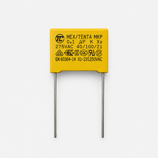 0.1uF 275V AC Polyester Box Capacitor (X2-104K) 