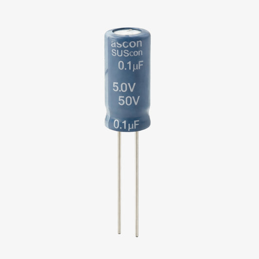 0.1uF 50V Aluminum Radial Electrolytic Capacitor - Through Hole Package