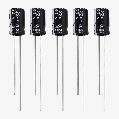0.22uF 50V Aluminum Radial Electrolytic Capacitor - Through Hole Package