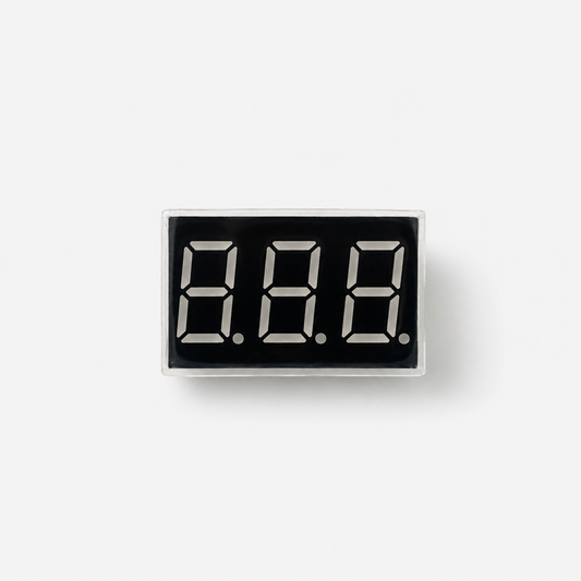 0.36 Inch 3 Digit 7-Segment - RED (Common Anode) LED Display CC - 12 Pin