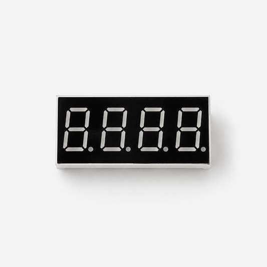 0.36 Inch 4 Digit 7-Segment - RED (Common Anode) LED Display CC - 12 Pin