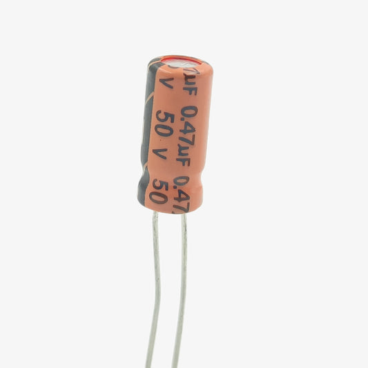 0.47uF 50V Aluminum Radial Electrolytic Capacitor - Through Hole Package-image-5