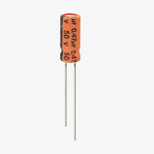 0.47uF 50V Aluminum Radial Electrolytic Capacitor - Through Hole Package