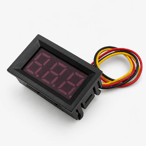 0.56 inch 0-100V DC Red LED Three-Wire Digital Voltmeter Module