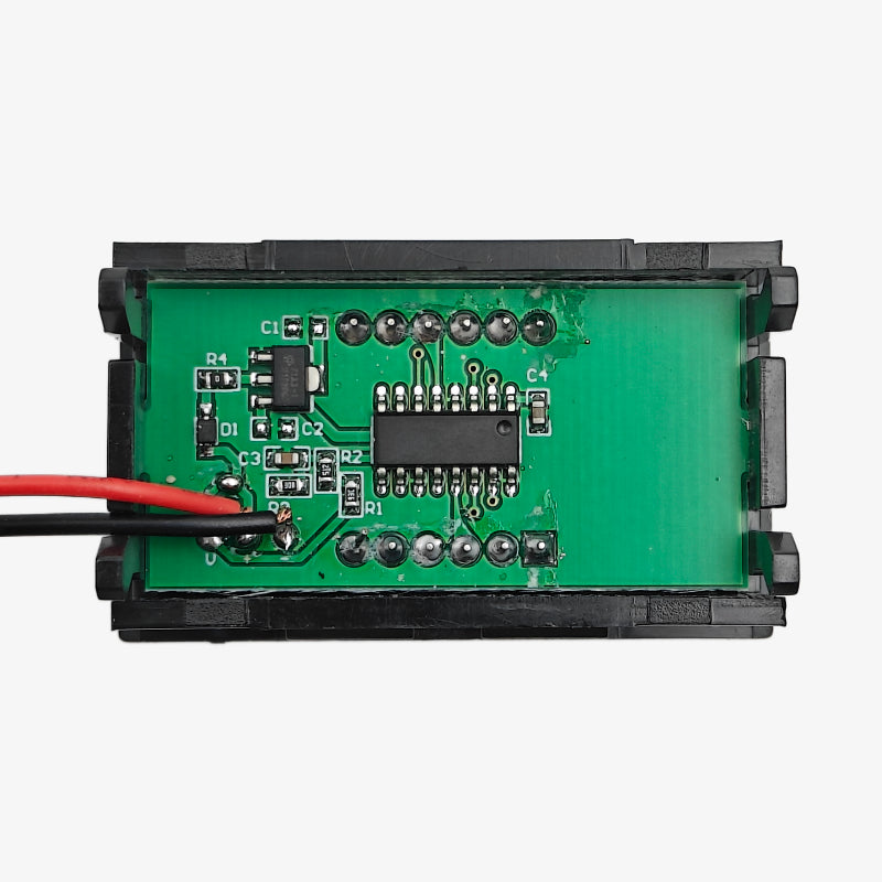 0.56 inch 0-100V DC Blue LED Two-Wire Voltmeter Module