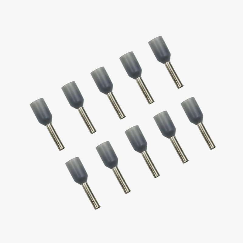 0.75 sqmm Insulated Terminal Ferrule End Lug (Pack of 10) Crimp Wire Lugs/End Sealing Lugs/Crimp Connectors/Tubular Lugs (E-7508)