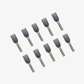 0.75 sqmm Insulated Terminal Ferrule End Lug (Pack of 10) Crimp Wire Lugs/End Sealing Lugs/Crimp Connectors/Tubular Lugs (E-7508)