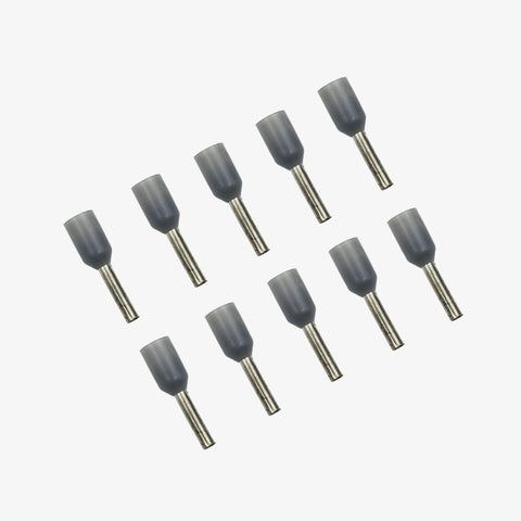 0.75 sqmm Insulated Terminal Ferrule End Lug (Pack of 10) Crimp Wire Lugs/End Sealing Lugs/Crimp Connectors/Tubular Lugs (E-7508)