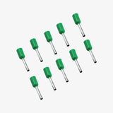 0.75 sqmm Insulated Terminal Ferrule End Lug (Pack of 10) Crimp Wire Lugs/End Sealing Lugs/Crimp Connectors/Tubular Lugs (E-7508)