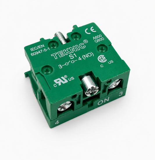 Ceyone ZB2-BE101 Green Push Button Contact Element For Elevator 22.5mm GREEN (NO)