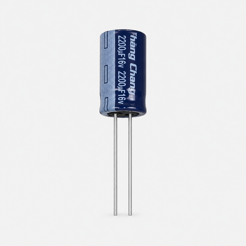 2200uF 16V Radial Electrolytic Capacitor - Through Hole Package