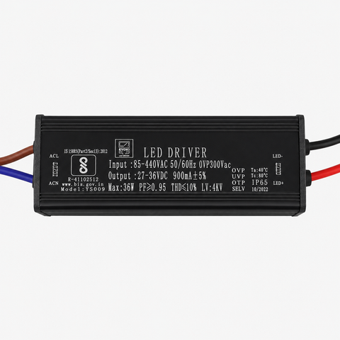 36W LED Driver Module with 900mA Output Current and 27-45V Output DC Voltage