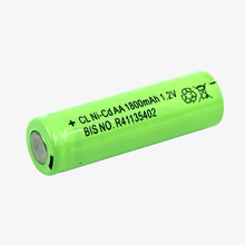 Load image into Gallery viewer, 1.2V 1800mAh NI-Cd AA Rechargeable Battery&#39;