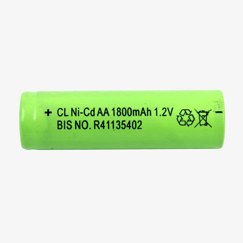 1.2V 1800mAh NI-Cd AA Rechargeable Battery