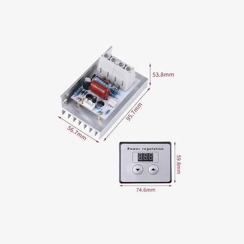 10000W 220V SCR Digital High Power Voltage Regulator Speed Control Dimmer Thermostat