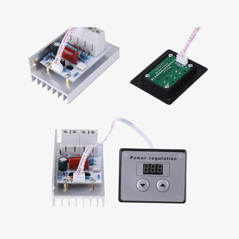 10000W 220V SCR Digital High Power Voltage Regulator Speed Control Dimmer Thermostat