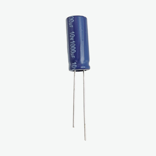 1000uF 10V Radial Electrolytic Capacitor - Through Hole Package