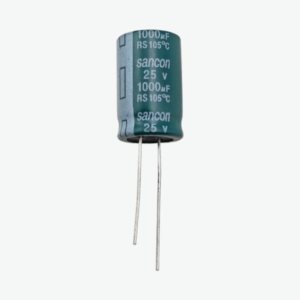 SANCON 1000uF 25V Radial Electrolytic Capacitor - Through Hole Package