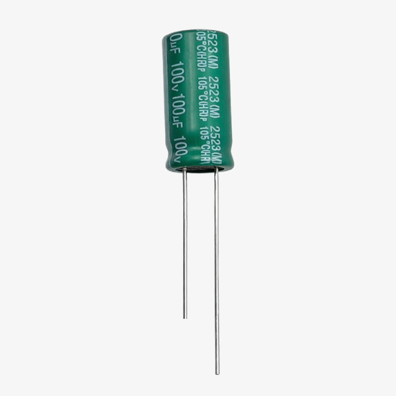 100uF 100V Radial Electrolytic Capacitor - Through Hole Package