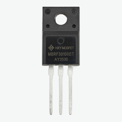 100V 30A Dual Schottky Rectifier (HMBRF30100CT-HXY) - TO-220F DIP Package