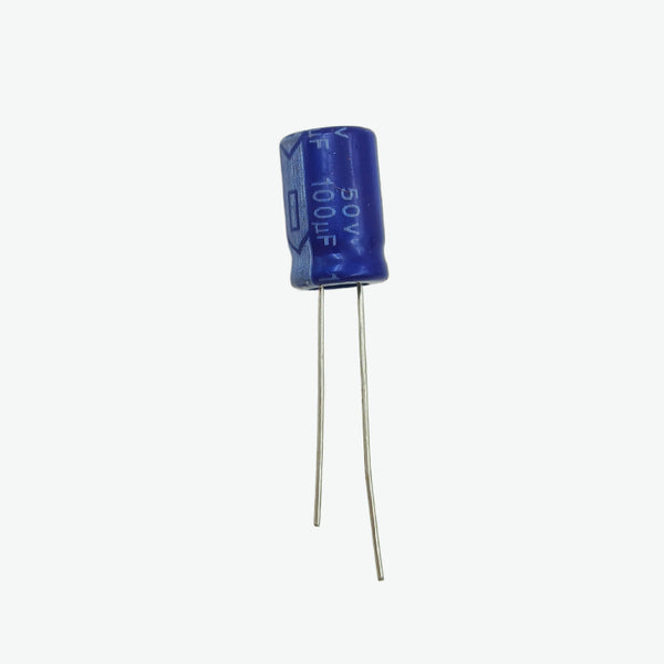 100uF 50V Radial Electrolytic Capacitor - Through Hole Package