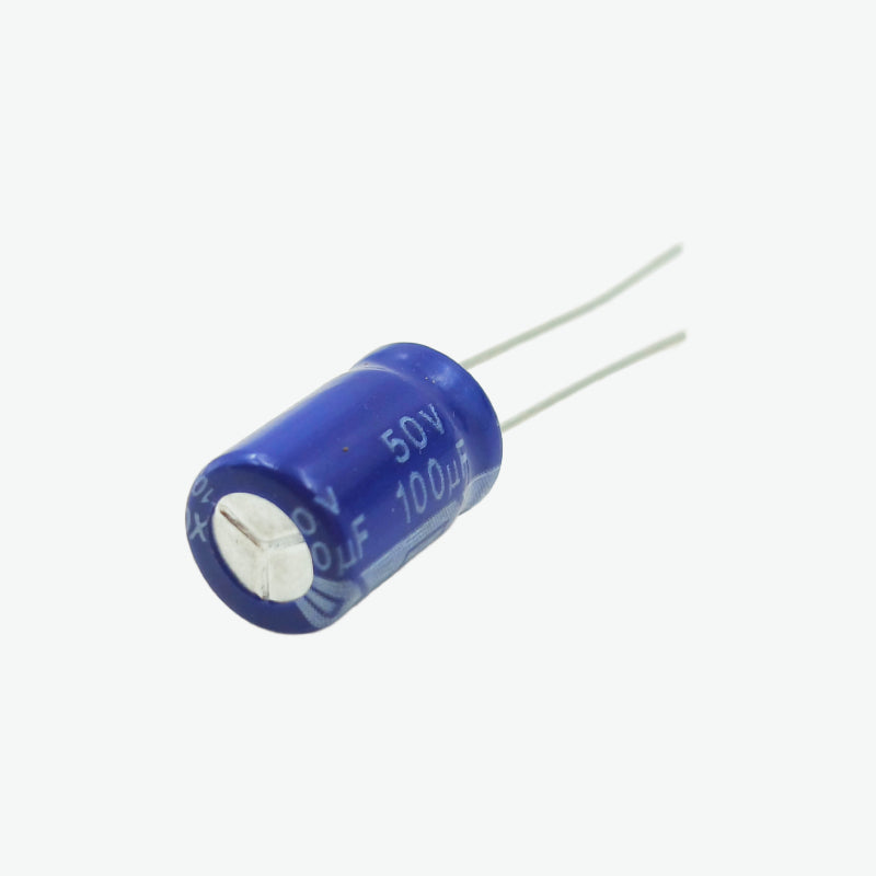 100 µF 50V Electrolytic Capacitor 