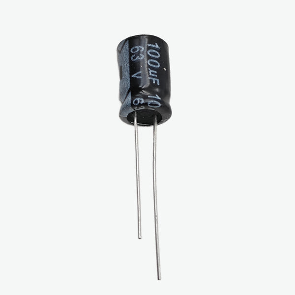 100uF 63V Radial Electrolytic Capacitor - Through Hole Package