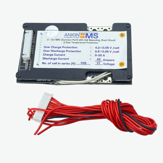 10S /36V37V 40A BMS for Lithium Ion NMC Battery With Cell Balancing (Common Port)