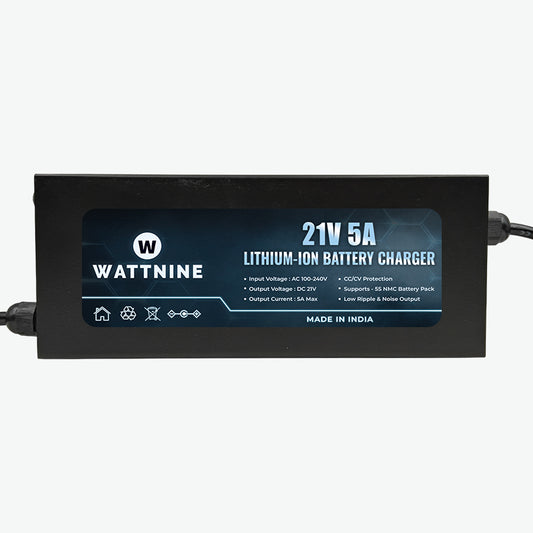 WATTNINE 21V 5A Lithium-Ion Battery Charger 