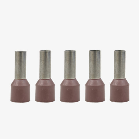 10 sqmm Insulated Terminal Ferrule End Lug (Pack of 5) Crimp Wire Lugs/End Sealing Lugs/Crimp Connectors/Tubular Lugs