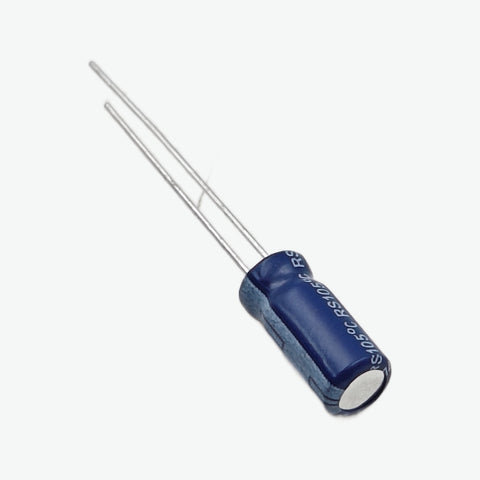 10uF 50V Radial Electrolytic Capacitor - Through Hole Package