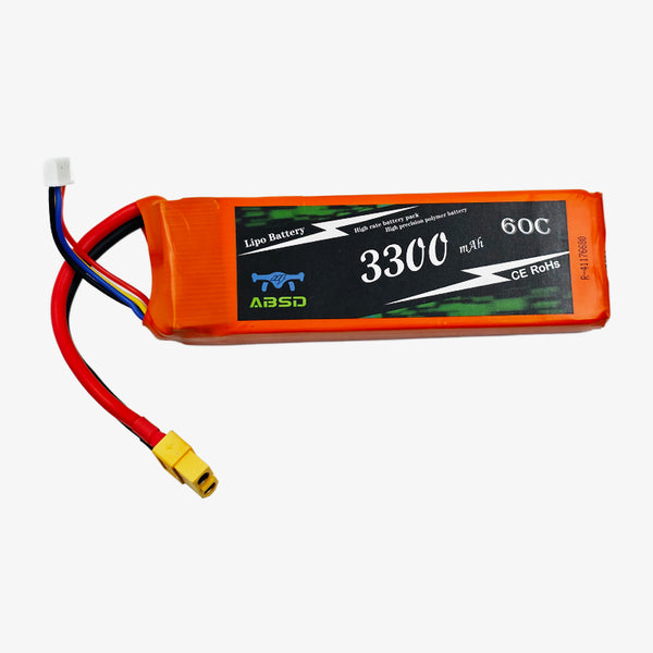 11.1V 3300mAh 3S 60C Lithium-Polymer Rechargeable Battery