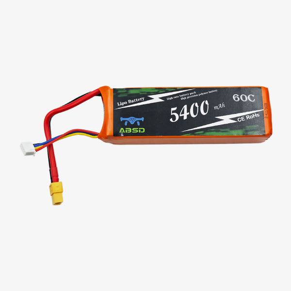 11.1V 5400mAh 3S 60C Lithium-Polymer Rechargeable Battery