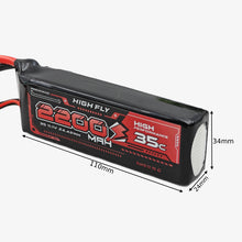 Load image into Gallery viewer, 11.1V 2200mAh 3S 35C Lithium-Polymer Rechargeable Battery