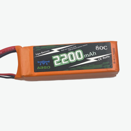 11.1V 2200mAh 3S 80C Lithium-Polymer Rechargeable Battery