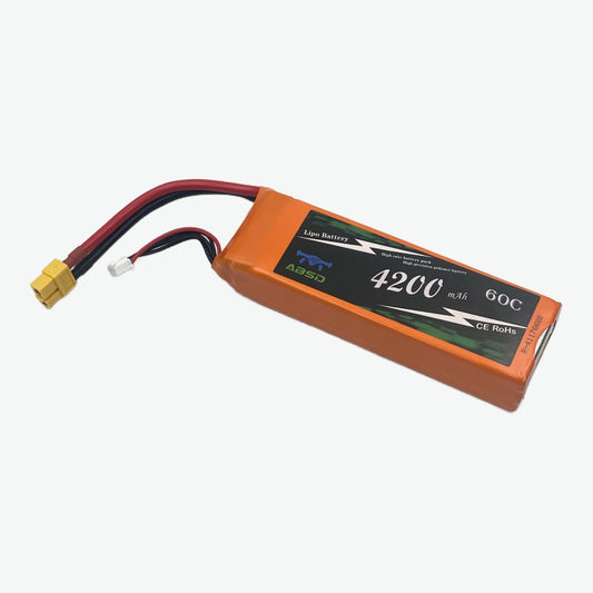 11.1V 4200mAh 3S 60C Lithium-Polymer Rechargeable Battery