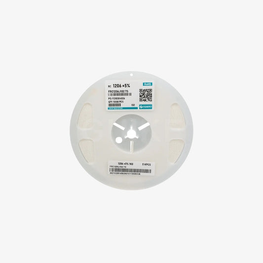 47K Ohm 1/4W Resistor Reel - 1206 SMD Package 5% Tolerance (5000 Resistors)