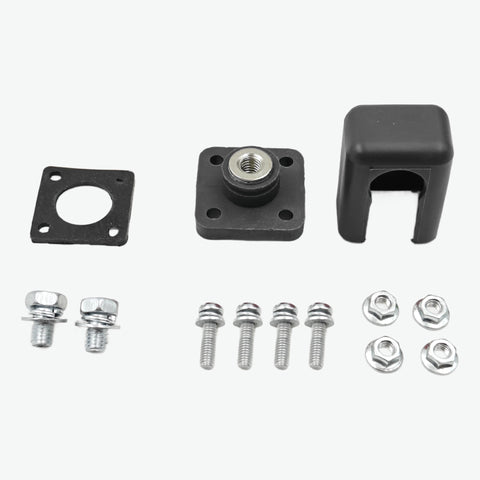 120A Copper Bolt Type Double Threaded Square Battery Terminal - Black