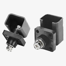 Load image into Gallery viewer, 120A Copper Bolt Type Double Threaded Square Battery Terminal - Black