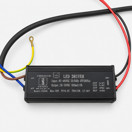 36W LED Driver Module with 600mA Output current and 34-63V Output DC Voltage