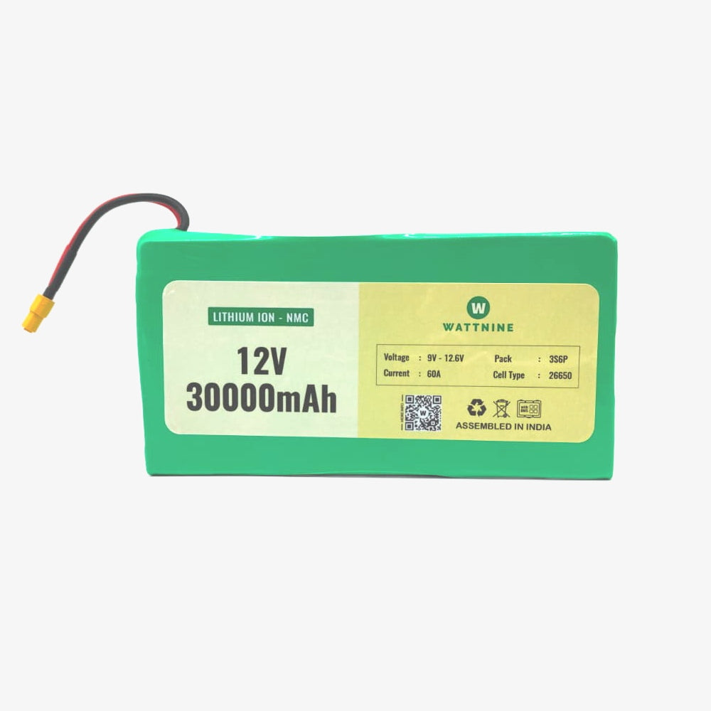 11.1V 30Ah Lithium Ion (NMC) Battery